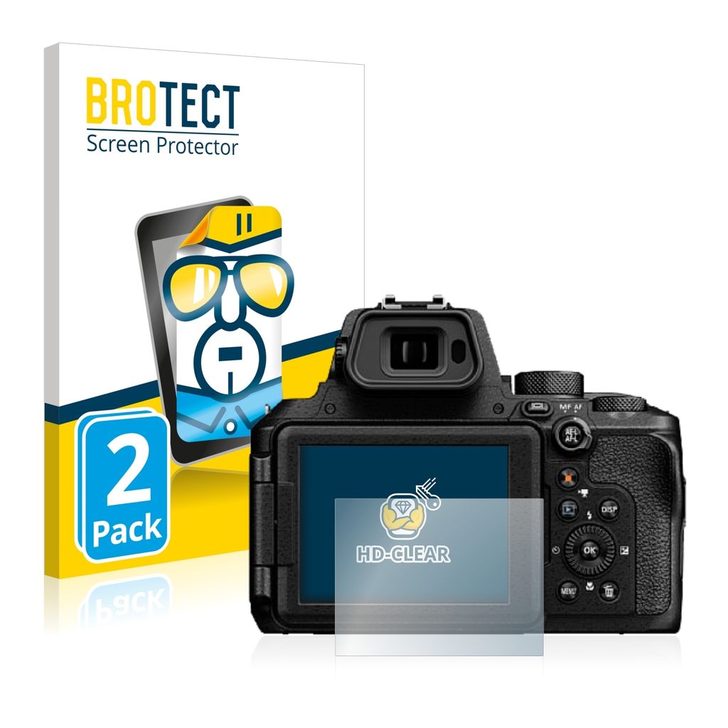 BROTECT Protector De Pantalla Transparente Para Fujifilm Instax Wide Evo – 2 Unidades, Antiarañazos Y Fácil Instalación