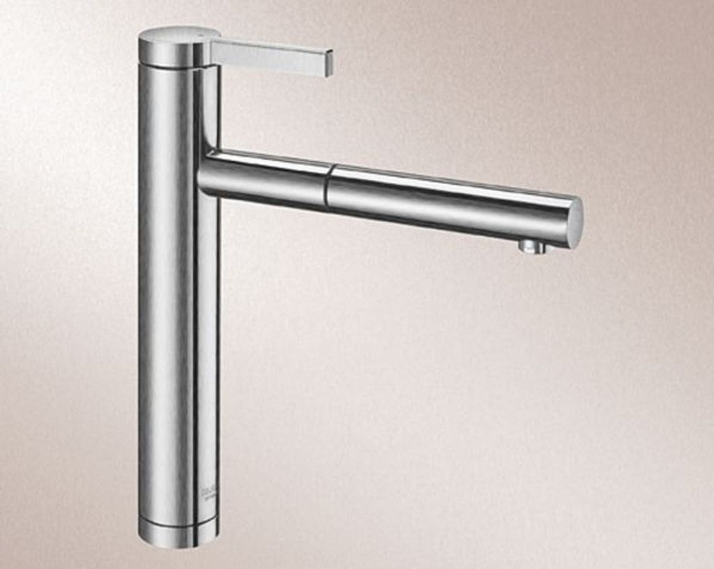 BLANCO LINEE-S Armatur / Edelstahl seidenmatt / Zugauslauf / Hochdruck - inkl.