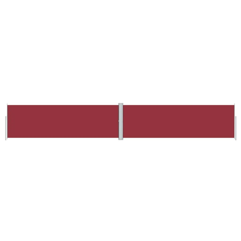 Tenda Laterale Retrattile Rossa 160x1000 cm vidaXL | Schermo Antivento