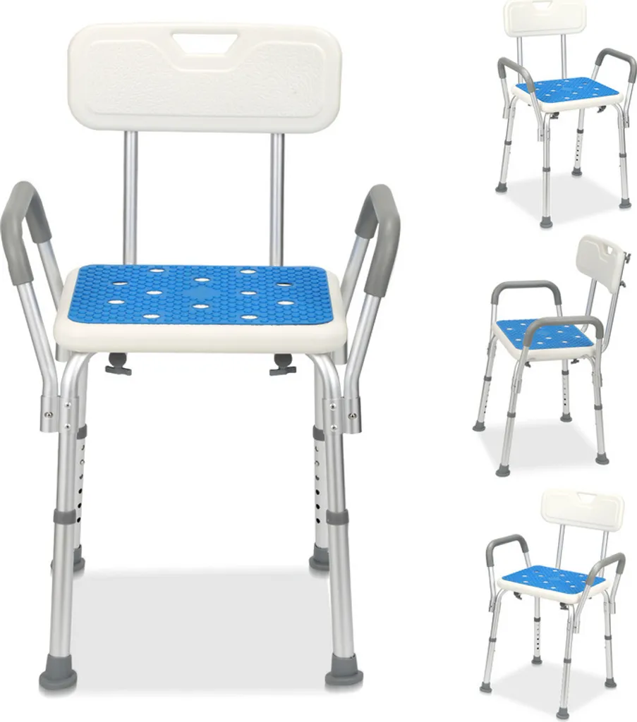 Sedia da Doccia Yakimz Regolabile | Sgabello Bagno Alluminio 136kg