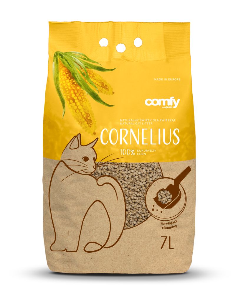 Comfy Cornelius Natural 7l - Maisstreu für Katzen Produktbild 