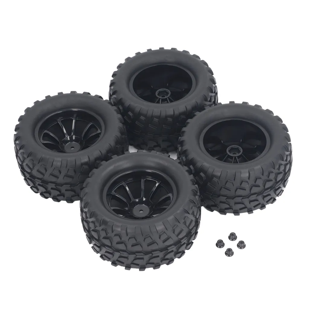 Pneus et roues camion RC 1/10 12mm Hex pour Axial et Redcat - 4 pièces