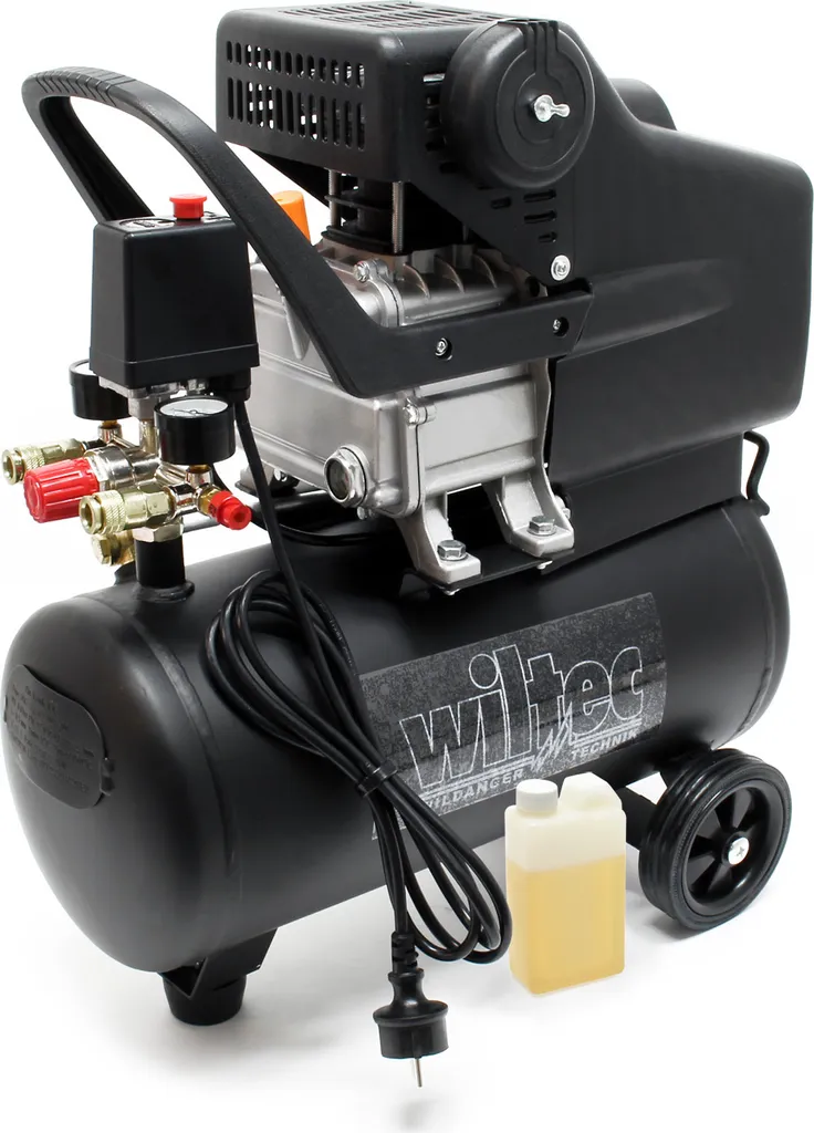 Compresseur d'air d'atelier pour gonflage et peinture - 24L 1.5 CV