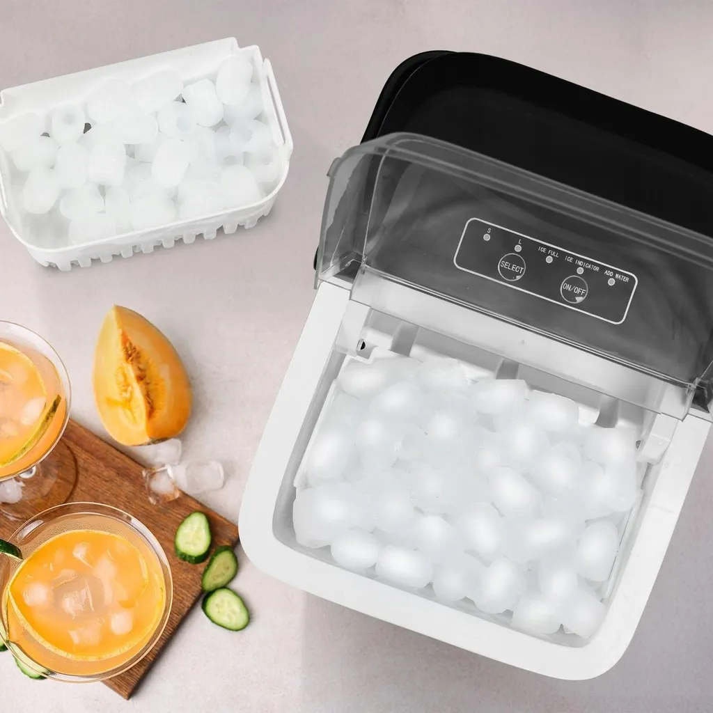 Machine à glaçons 12kg 100W - Double fonction glace pilée et cubes