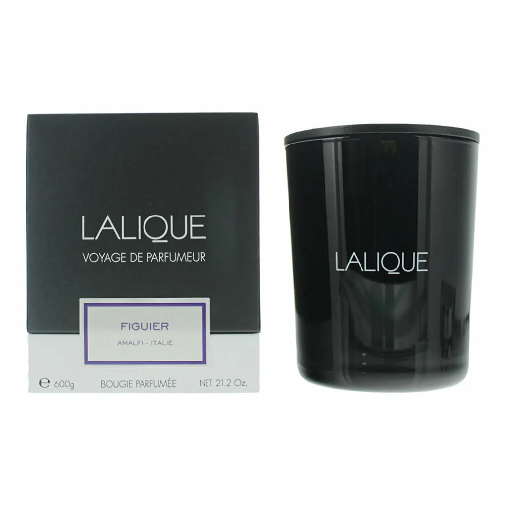 Bougie Lalique Figuier Amalfi 600g - Senteur Méditerranéenne Luxe