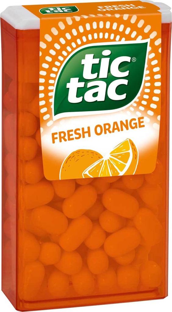 tic tac Fresh Orange dragées pétillantes au goût d'orange Image du produit 
