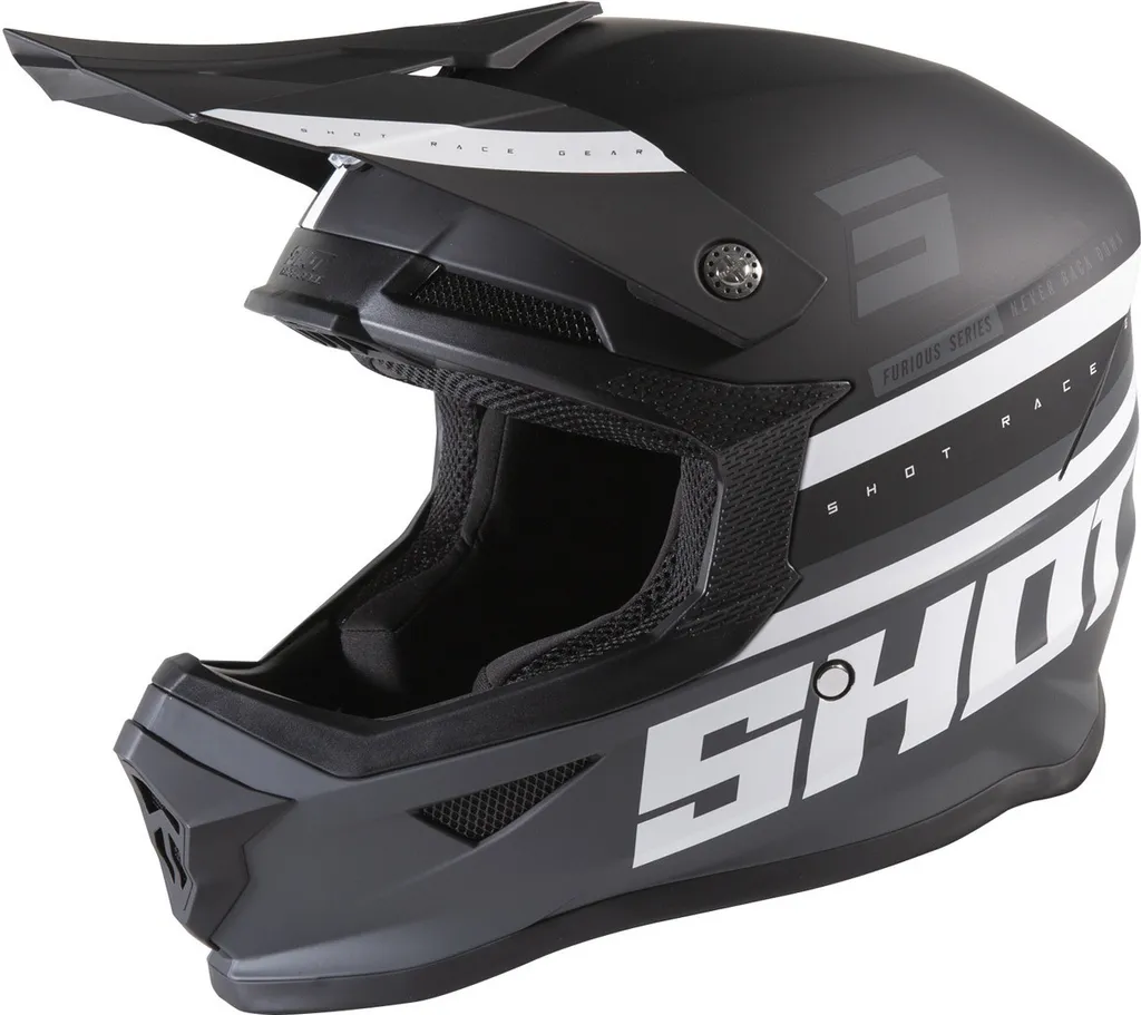 Casque Shot Furious Shining Noir Gris XL avec Ventilation Optimale