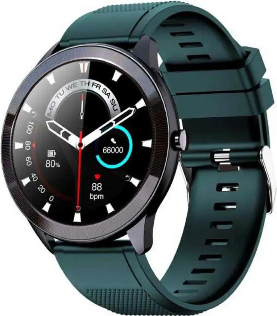 Montre Intelligente Sport LEOTEC Wave Verte pour Suivi Activité et Sommeil