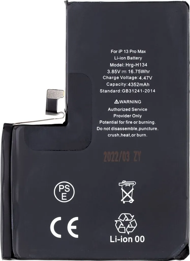 Batterie Haute Densité 4352mAh Li-Ion pour iPhone 13 Pro Max - Bulk