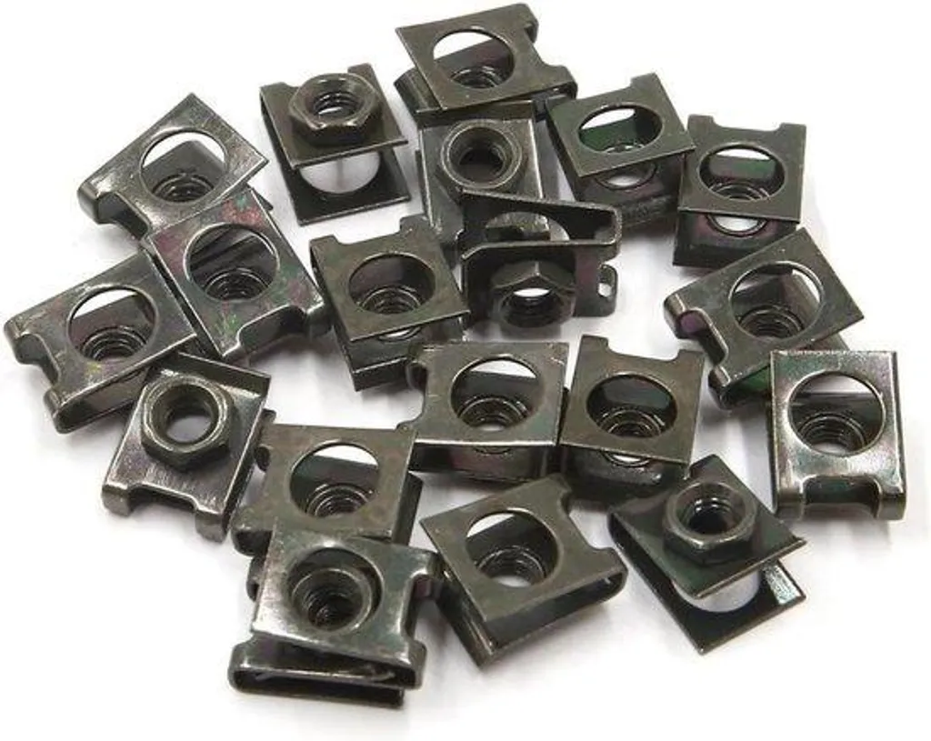 Vis de 6 mm vertes pour moto - Pack de 20 avec attache porte-carte