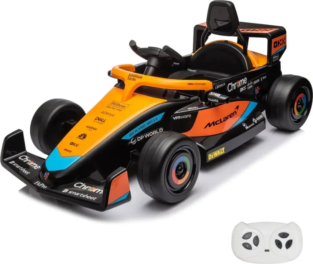 Voiture électrique enfant 1 à 5 ans McLaren F1 pour jeux de plein air