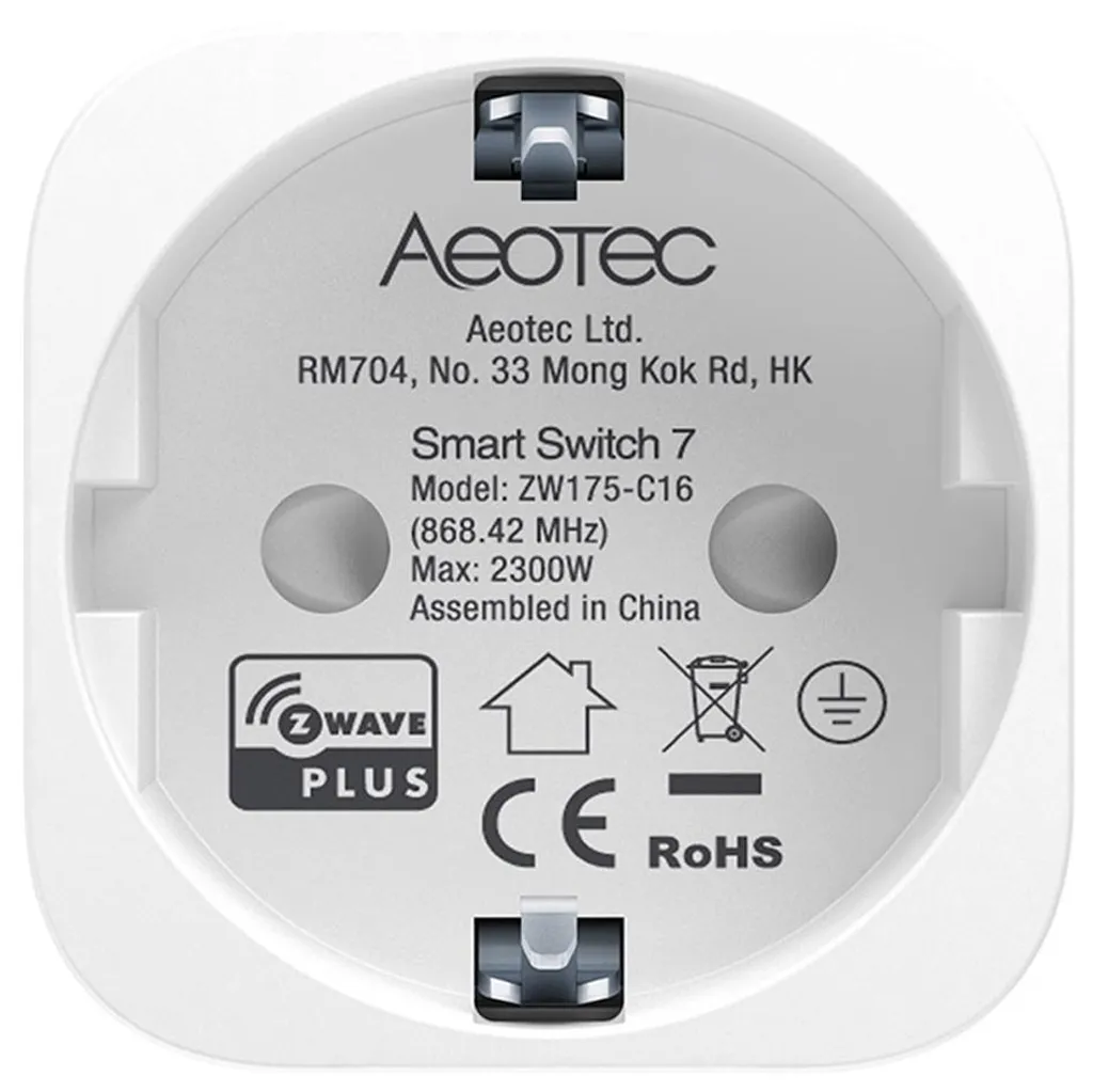 Prise Connectée pour Automatisation Maison - Aeotec Smart Switch 7 ZWave