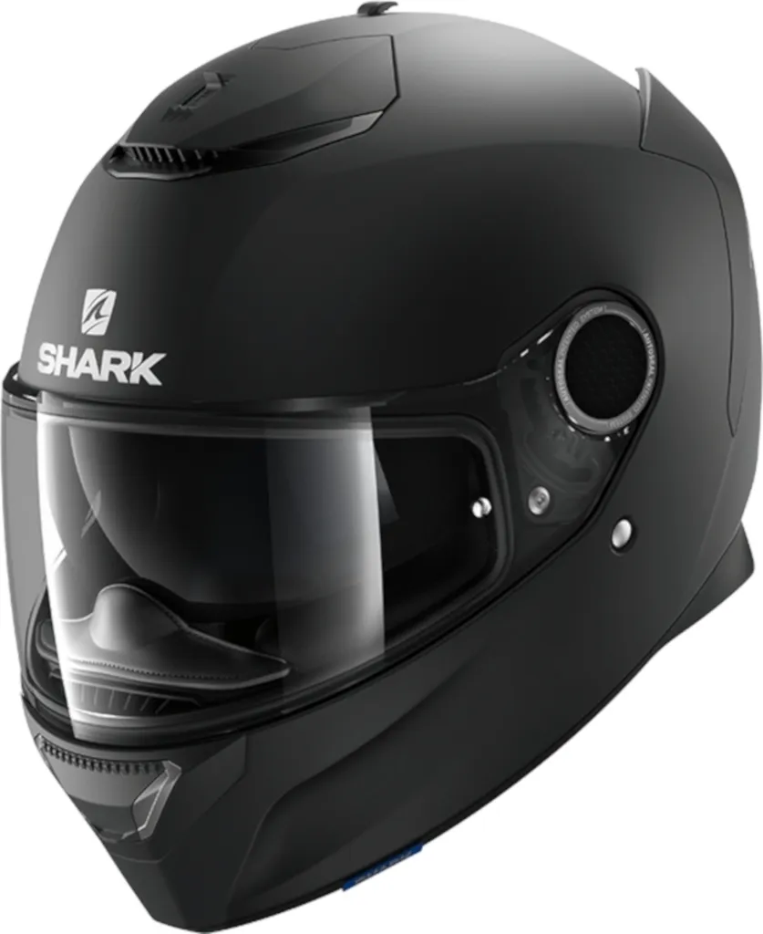 Shark Spartan 1.2 Blank Mat XL : Casque Fibre avec Double Spoiler et Pinlock