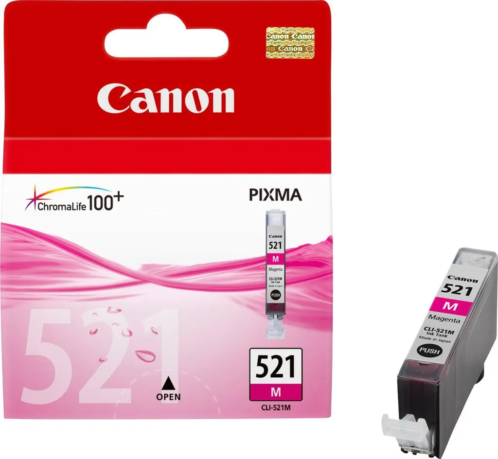 Multipack Canon CLI-521 / PGI-520 pour Impression Photo et Documents A4 - 4