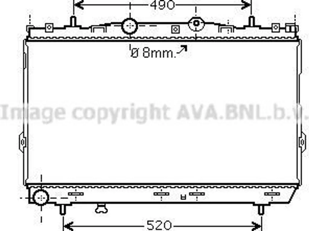Radiateur de Refroidissement Eau Elantra - Qualité AVA HY2187 OE