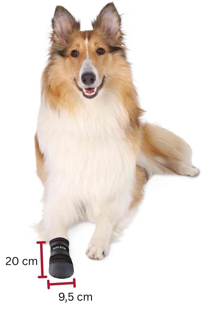 TRIXIE Pfotenschutz Walker, 2 Stück, unterstützt Heilung, Größe XL, Pfotenbreite: 9,5 cm