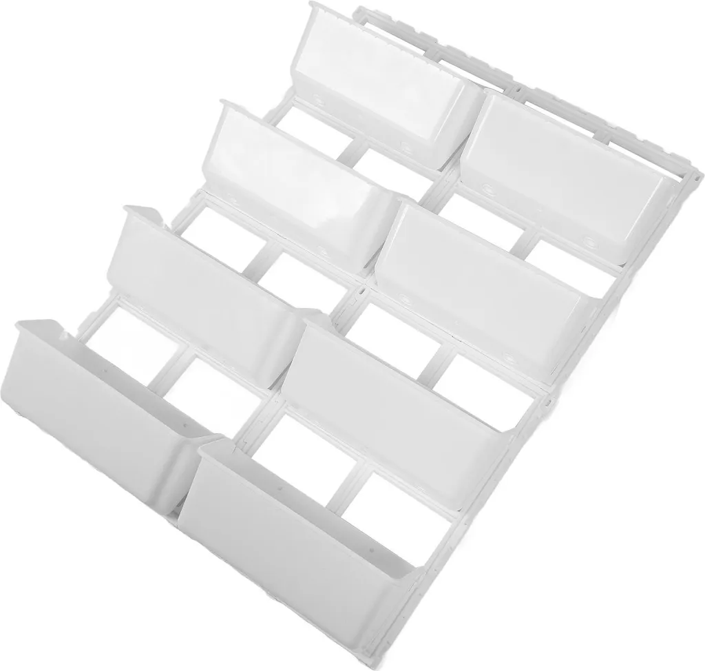 Jardinière verticale murale en PP ABS blanc pour balcon et clôture - 4