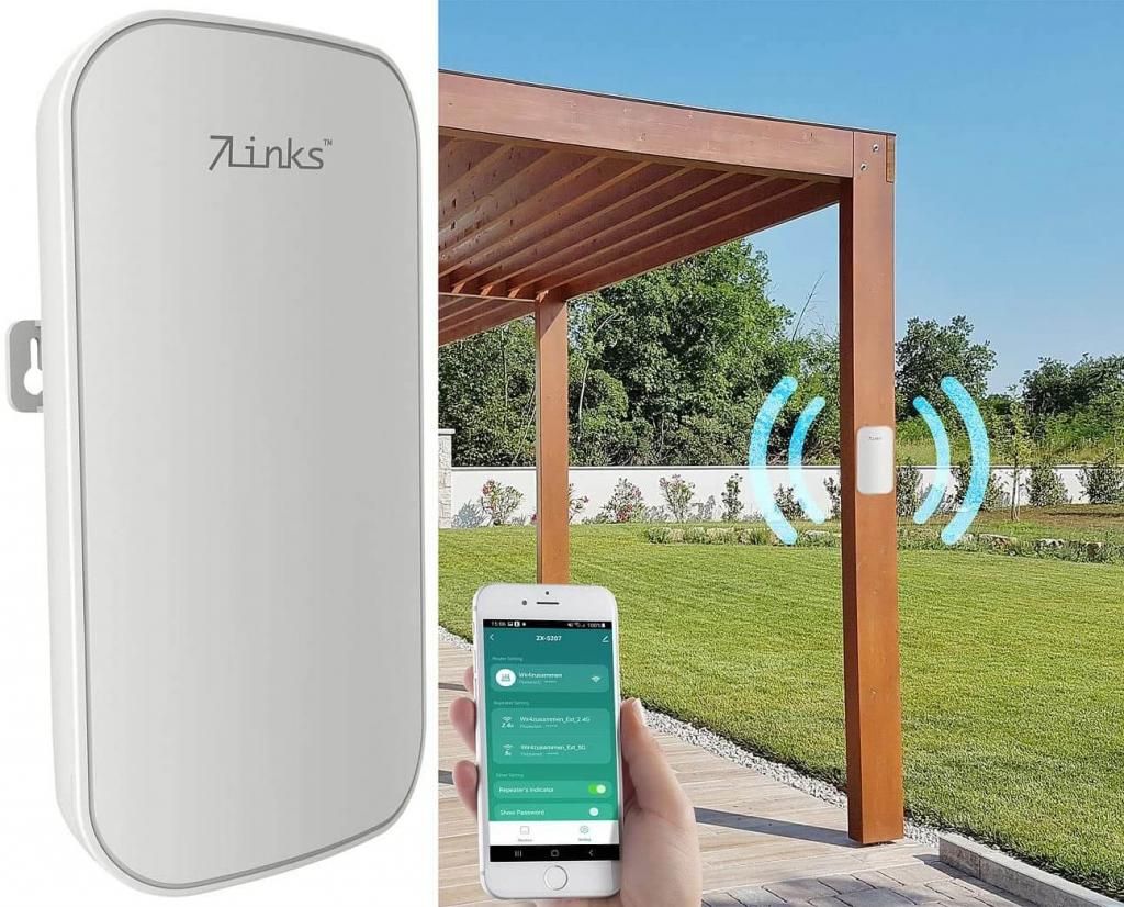 7links WLR-1230 Répéteur WLAN extérieur jardin Réception Image du produit 