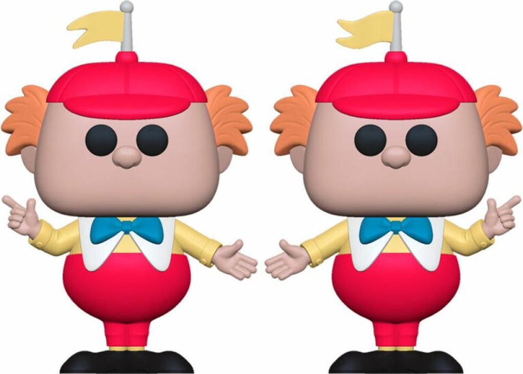 Two identical Funko Pop! figures of Tweedle Dee and Tweedle Dum from Disney's Alice in Wonderland.