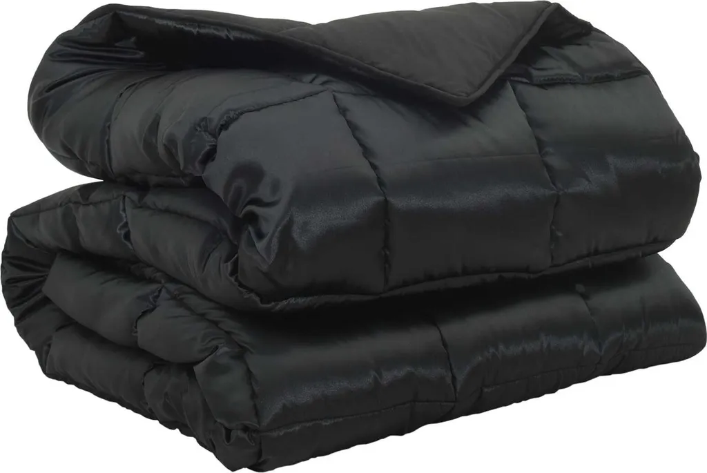 Piumino Matrimoniale Nero 220x200 vidaXL - Comfort in Raso Deluxe