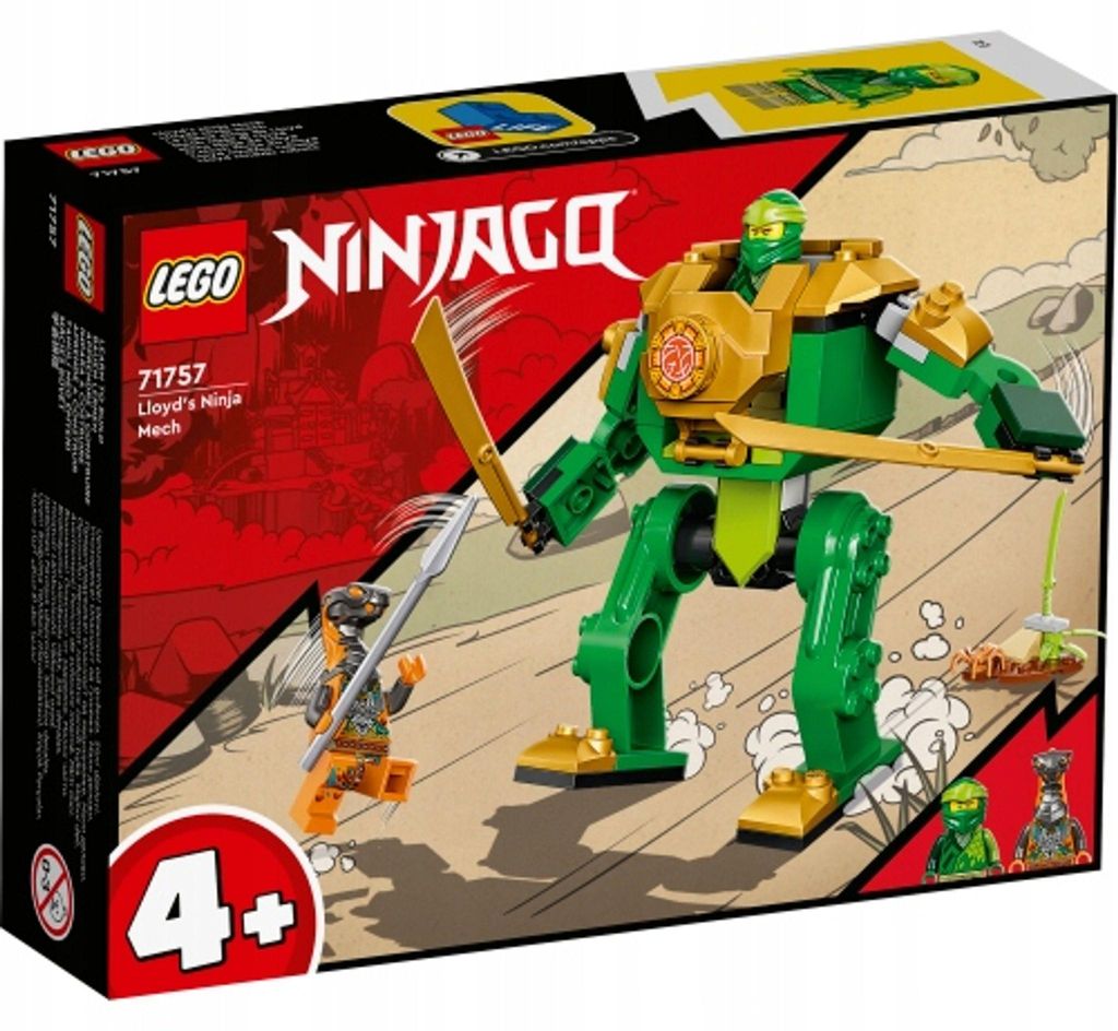 LEGO 71757 NINJAGO Lloyd's Ninja-Mech, speelgoed met een Productafbeelding 