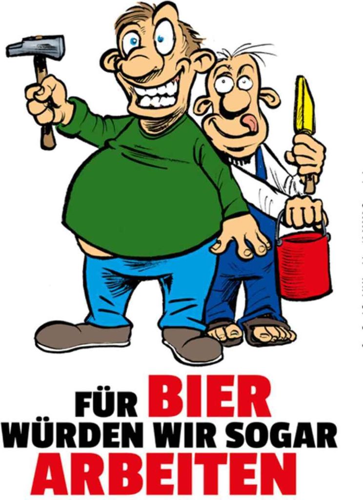 vianmo Holzschild 30x20 cm Für Bier würden wir sogar arbeiten Spruch Zitat