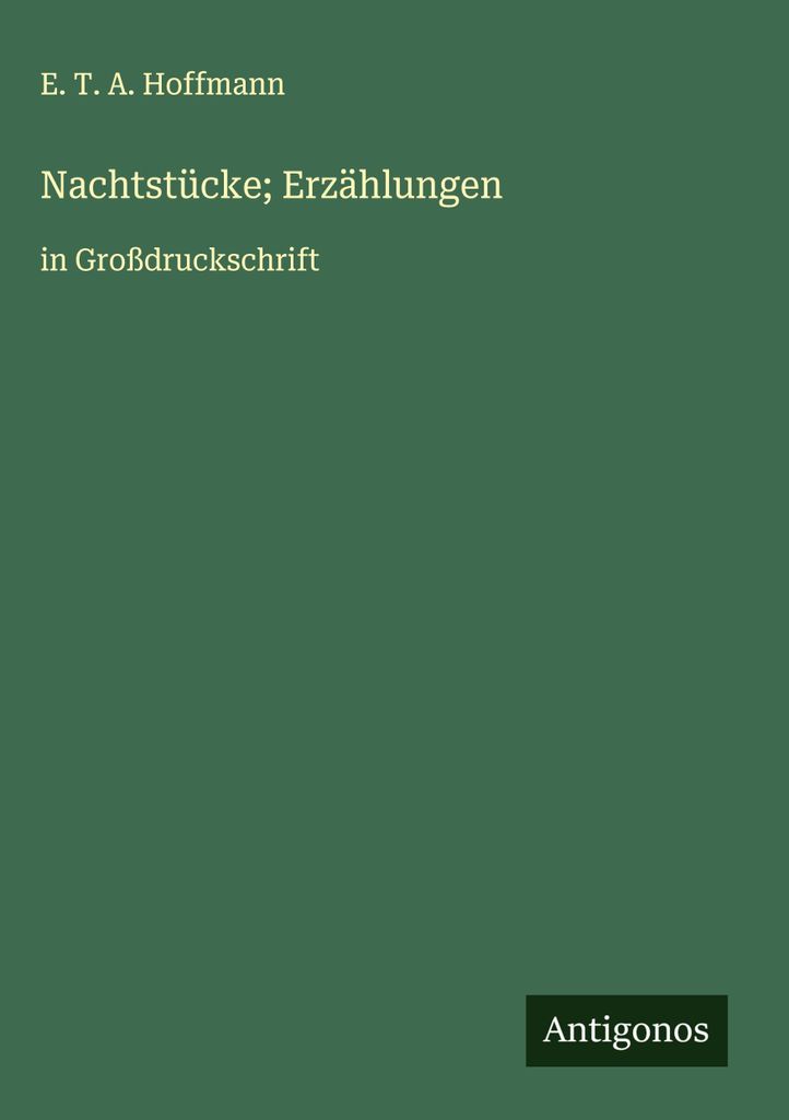 Nachtstücke Erzählungen
