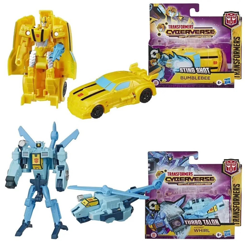 Jouet Robot Transformers 1-Step Changer Bumblebee Cyberverse Hasbro Jaune - 6