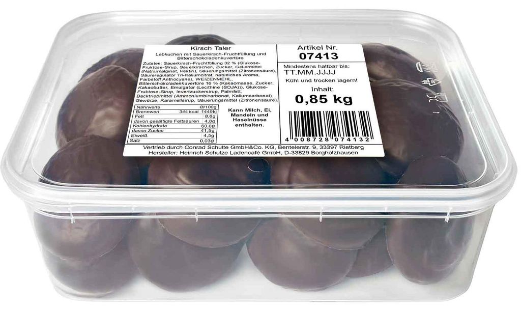 Schulte Lebkuchen Kirsch Taler 850g Produktbild 