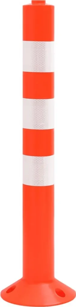 Poteaux de délimitation PE 10 pcs 75 cm - Solution Balisage Temporaire