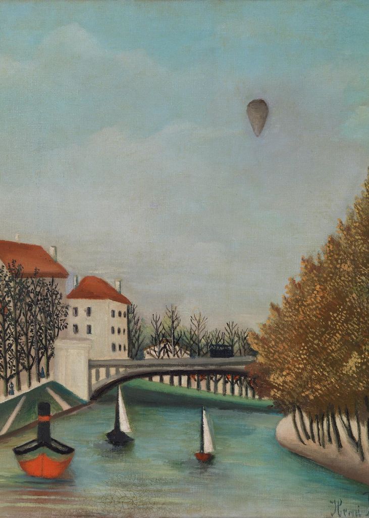 Plakat 50x70cm Pont de Sèvres, Rousseau Vintage für das Wohnzimmer