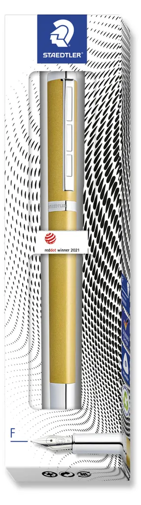 Stylo-plume de calligraphie pointe fine Gold Triplus pour prise de notes