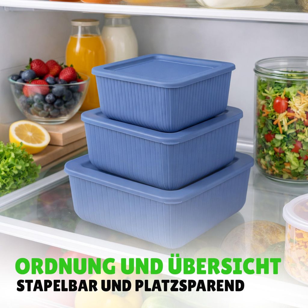 Frischhaltedose mit Deckel 3er Set Luftdicht