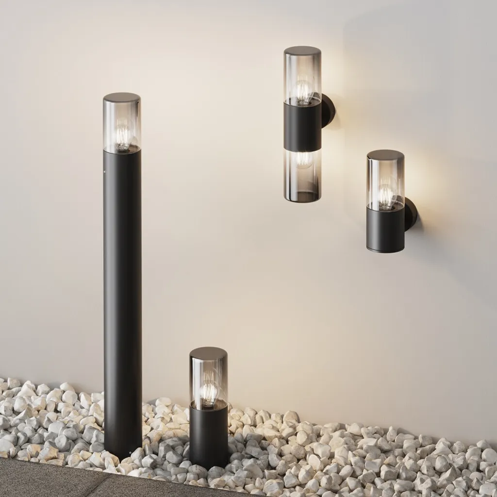 Candélabre Extérieur Design Graphite 80cm Amas Maytoni E27 60W - 5
