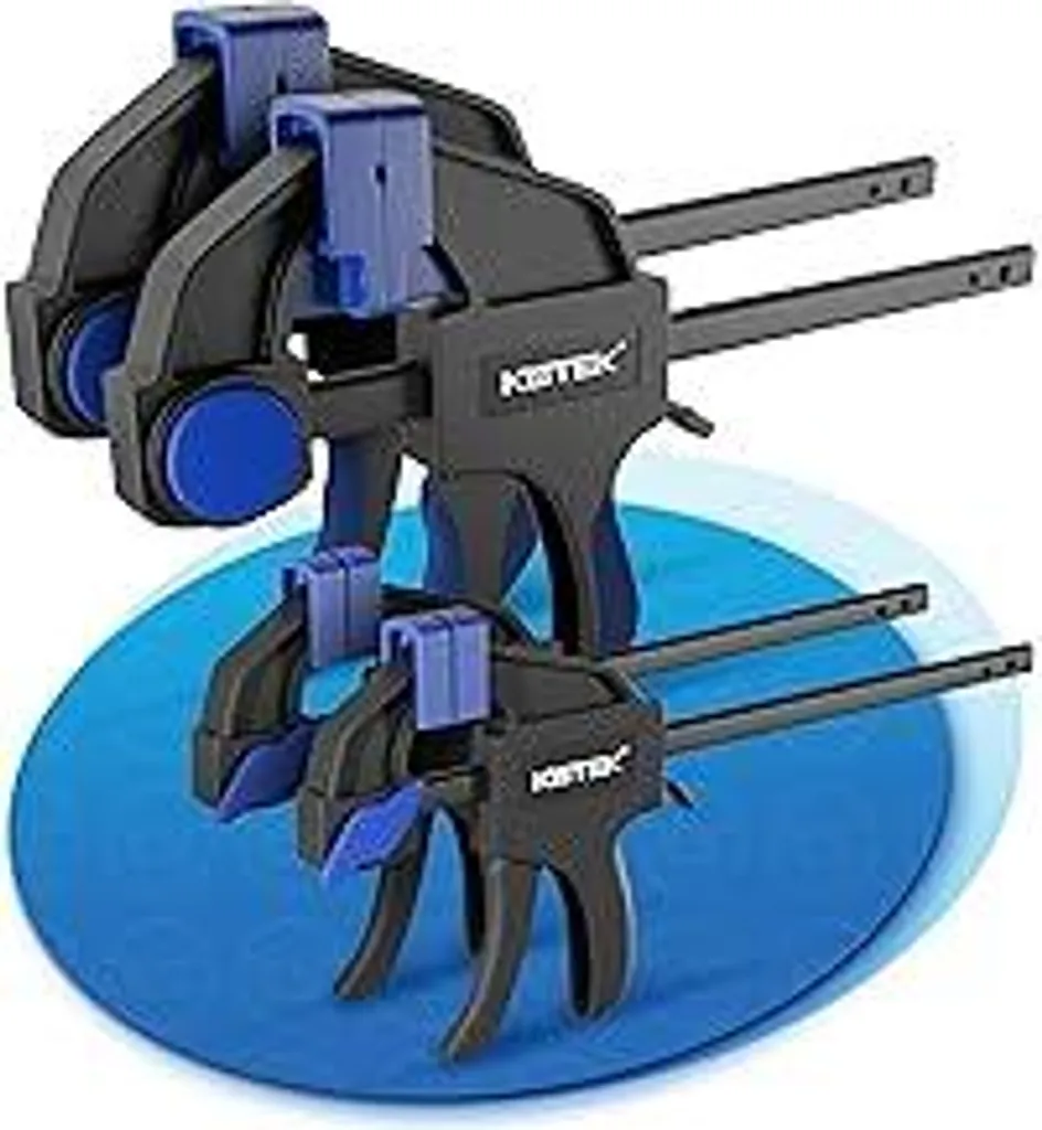 Set KISTEK 4 Morsetti Una Mano: Forza 20-75kg Acciaio Carbonio