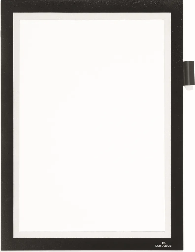 Duraframe Note A4 cadre magnétique autocollant noir lot de 10 unités
