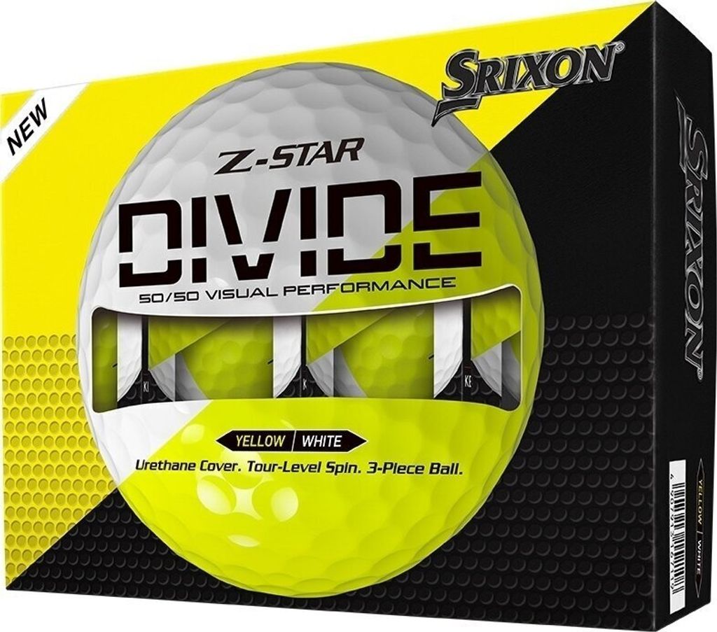Srixon Z-Star Divide White/Yellow Standardangebot Golfball