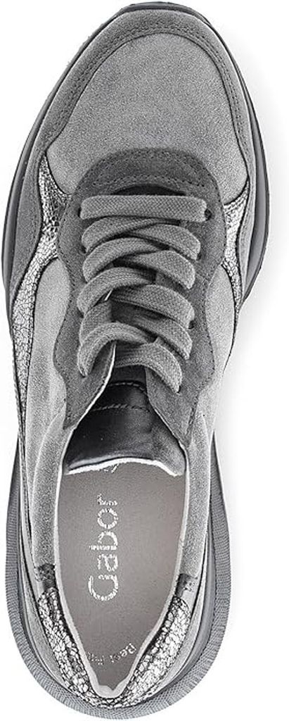 Gabor Shoes Sneaker Low - Grau Leder/Synthetik : Normal : 40 Größe: 40 Weite: Normal