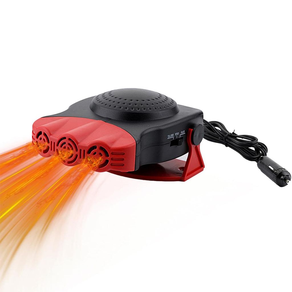 Auto Heizung,12V 150W Auto Heizlüfter und Ventilator 2 in 1,Windschutzscheiben Entfroster Zusatzheizung,Stecker in Zigarettenanzünder Defroster