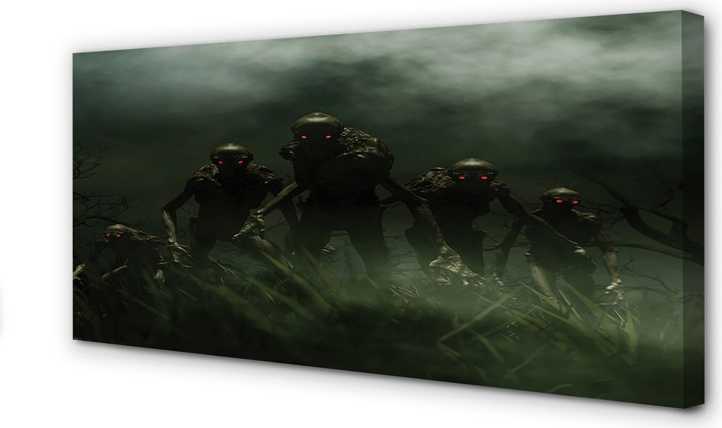 Leinwandbild 120x60 Wandkunst Zombie Wolken