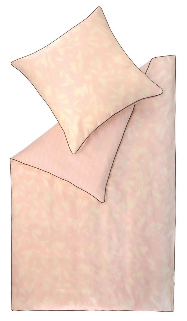 Esprit Satin-Bettwäsche-Garnitur Noel Farbe rosé Größe 135x200+80x80