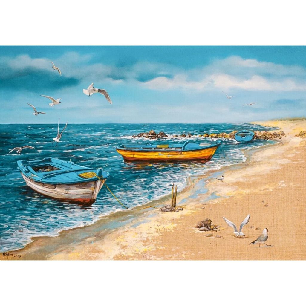 CASTORLAND Puzzle Art Collection Morning on the Seashore 500 Teile