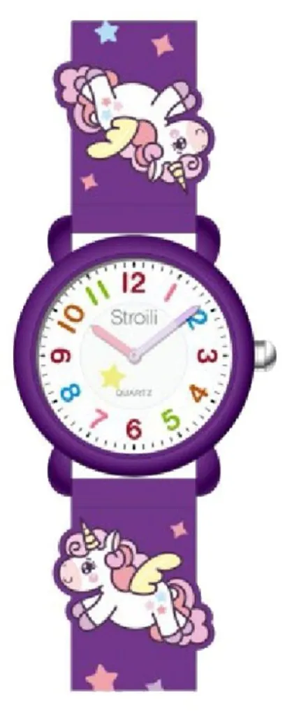 Montre Stroili 1693302 Étanche en Silicone Souple et Chiffres Colorés