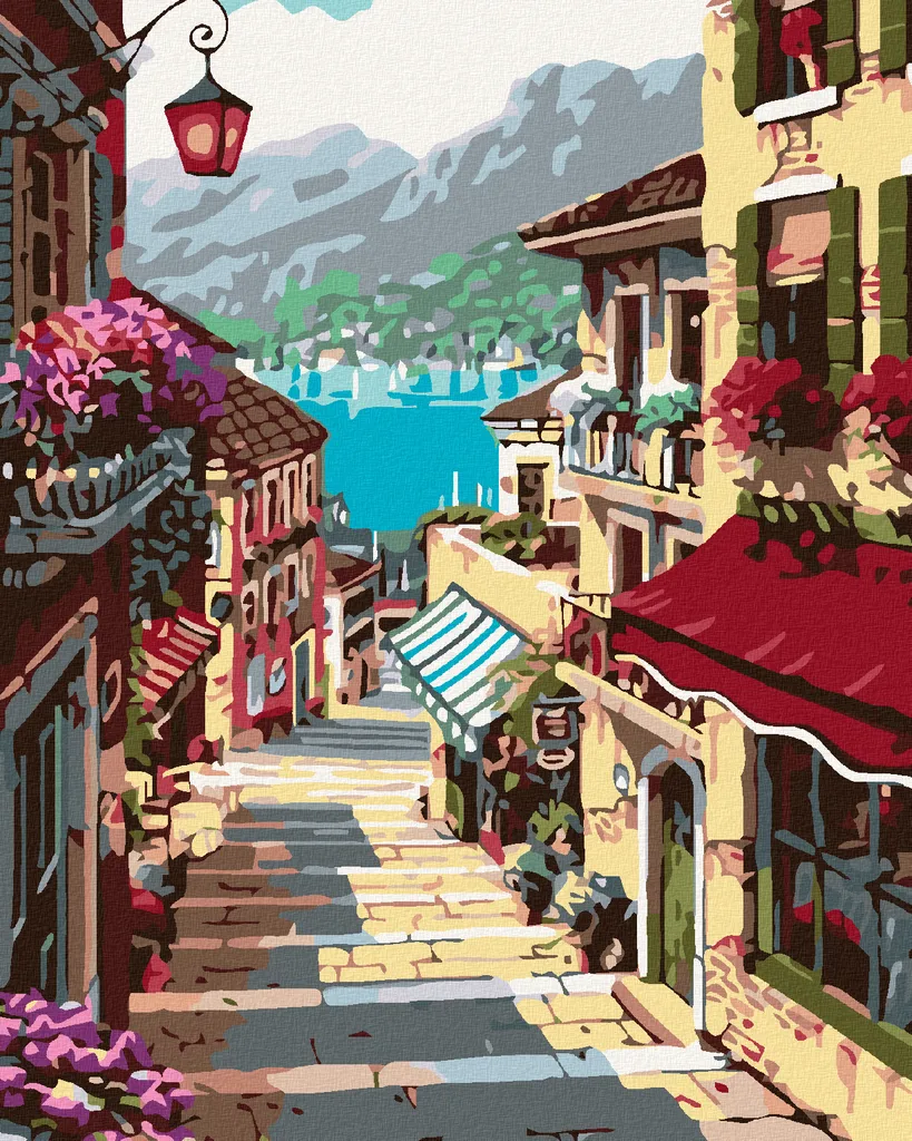 Zuty Diamond Painting CITTADINA 40x50 cm con Telaio - Kit Completo