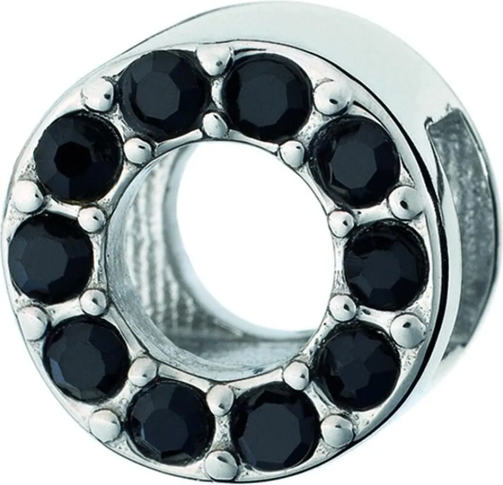 Bracelet de perles AN Jewels AL.DLI01BK noir intense en pierres fines