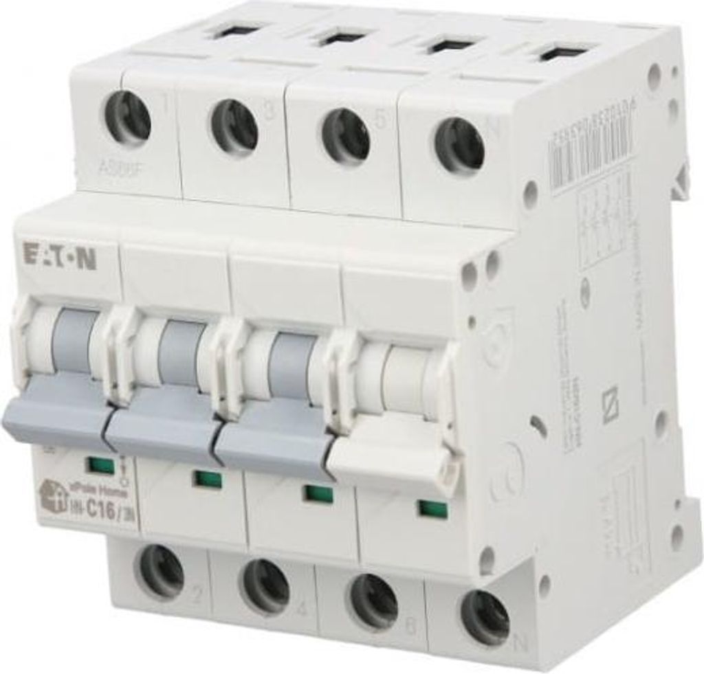 HN-C16/3N Leitungsschutzschalter 6kA C16A 3P+N 194911 EATON Produktbild 