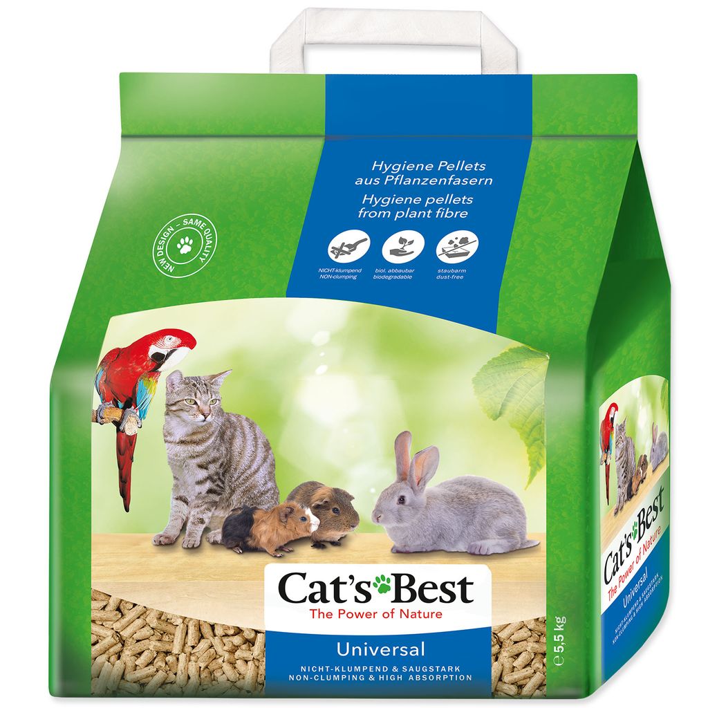 CAT’S BEST Universal, 10 L, granuly, Chincilla, Fretka, Obrázok produktu 