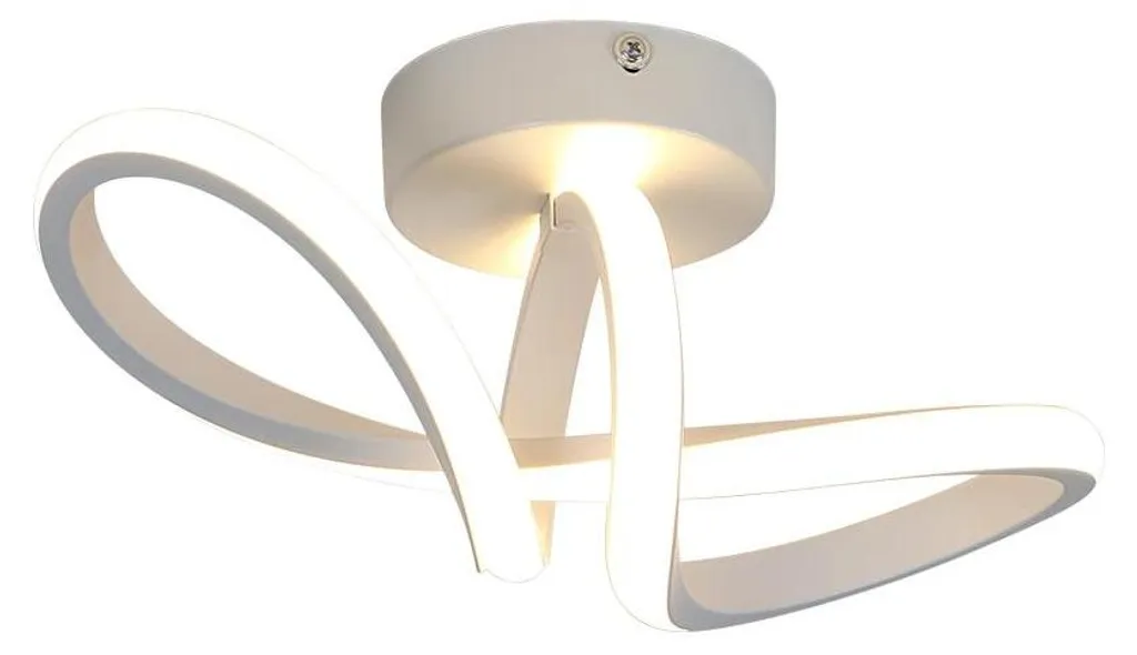 Luminaire de plafond LED apparent en fer blanc neutre pour intérieur
