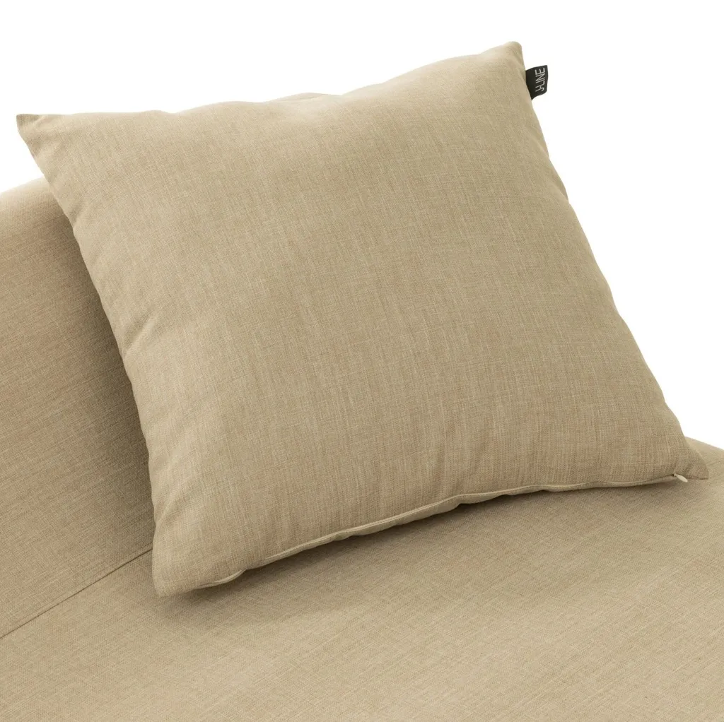 Coussin de Jardin Beige J-Line en Polypropylène pour Mobilier de Terrasse - 5