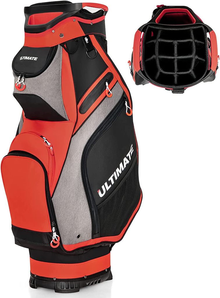 Borsa da golf COSTWAY con copertura antipioggia, borsa da Immagine del prodotto 